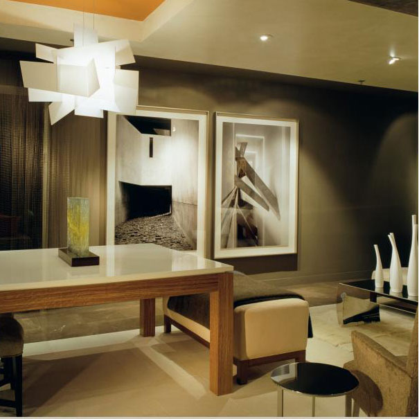 Architecture and Interior Design firm Studio Santalla's residential multipurpose living space at the Washington Design Center.