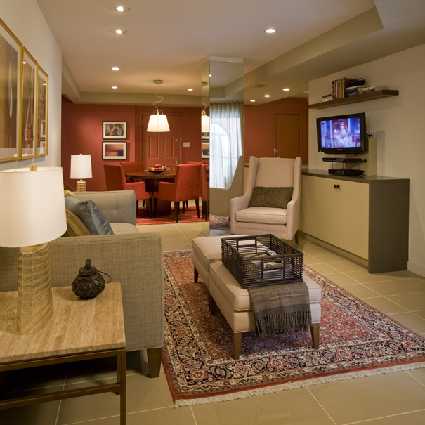 The remodel of this Arlington condo created space for two older women to combine households