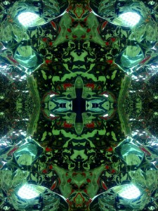 Imitation of Art XXVI kaleidoscopic color photo collage by Ernesto Santalla reinterprets classic works of art
