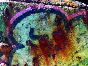 Culebra X color photograph by Washington, DC architect and interior designer Ernesto Santalla documenting nature's reclamation of an aging battle tank stranded on a beach in Puerto Rico