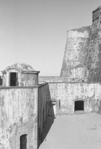 MORRO black and white photograph by Ernesto Santalla of the Morro fortress in Puerto Rico