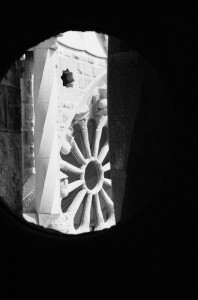 Sagrada Familia II black and white photograph by Ernesto Santalla
