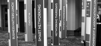 Environmental graphics designed by Ernesto Santalla, PLLC—formerly Studio Santalla, Inc—for CAGLCC's gLife 2012